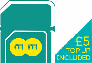 ee sim card with 5 pounds credit