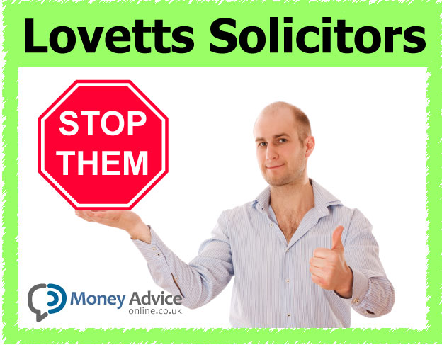 Lovetts Solicitors debt